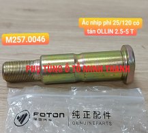 Ắc nhíp trước phi 25/120 có tán OLLIN 2.5-5 Tấn (Foton chính hãng)
