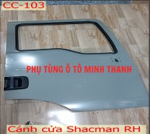 Cánh cửa Shacman RH Tổng thành màu ghi không công tắc