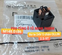Rơ le nhỏ 24V 5 chân OLLIN 2.5-9 Tấn (Foton chính hãng)