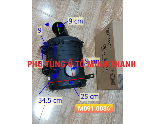 Bầu lọc gió com lê nhựa lọc 20x28 cao su YZ4102ZLQ OLLIN 2.5-5 Tấn (Foton chính hãng)