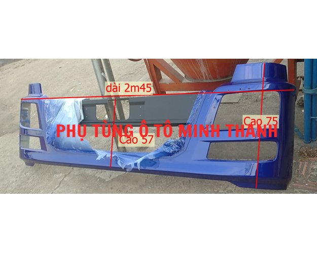 Cản trước auman H4 Cao 57/75 dài 245/274