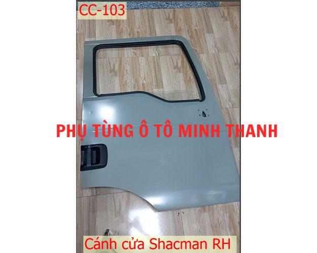 Cánh cửa Shacman RH Tổng thành màu ghi không công tắc