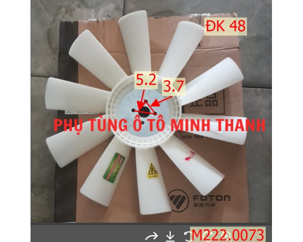 Cánh quạt Ollin YN4100QBZL,10 cánh phi 475)