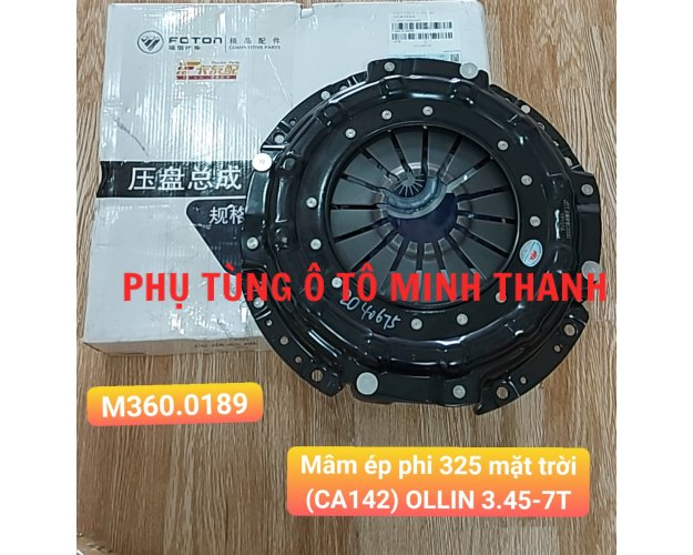 Mâm ép OLLIN 3.45-7 Tấn  CA142 phi 325 mặt trời (Foton chính hãng)