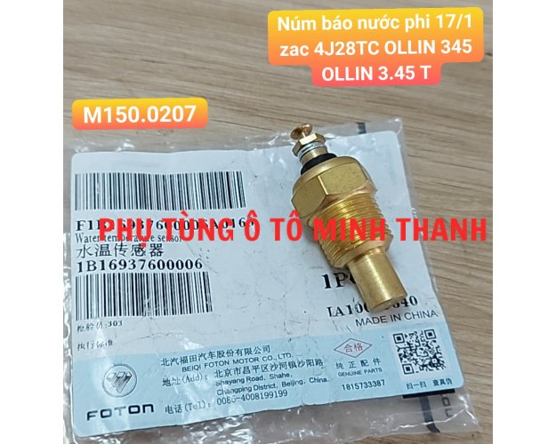 Báo nước 4J28TC OLLIN 345 OLLIN 3.45 Tấn phi 17/1 zác(Foton chính hãng)