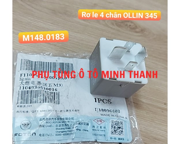 Rơ le to 24V 4 chân OLLIN 345 (Foton chính hãng)