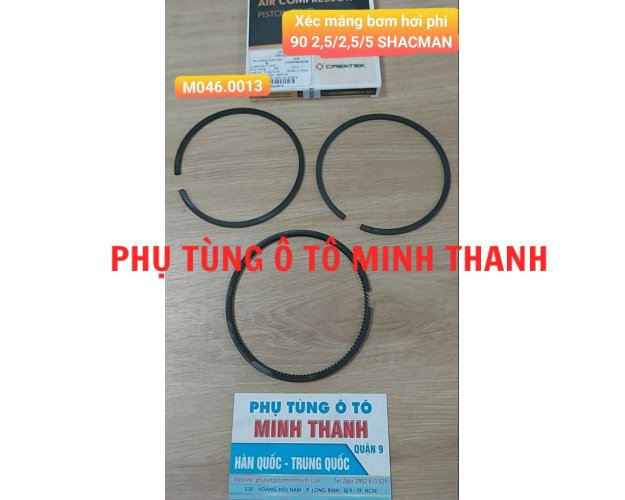 Xéc măng bơm hơi phi 90 Shacman